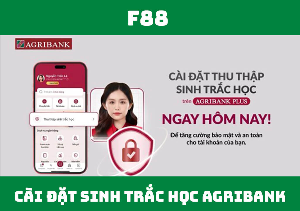 cài đặt sinh trắc học Agribank