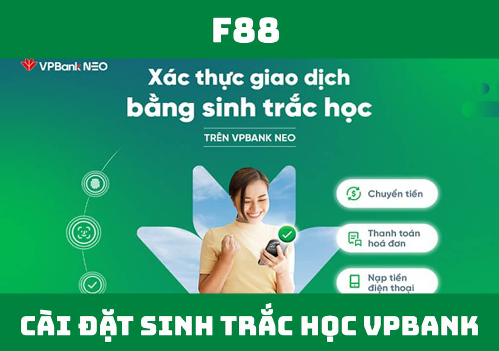 cài đặt sinh trắc học VPBank