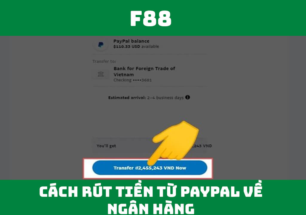 Cách rút tiền từ Paypal về ngân hàng