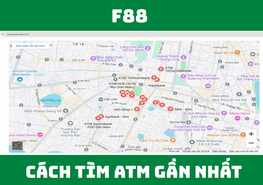 cách tìm ATM gần nhất