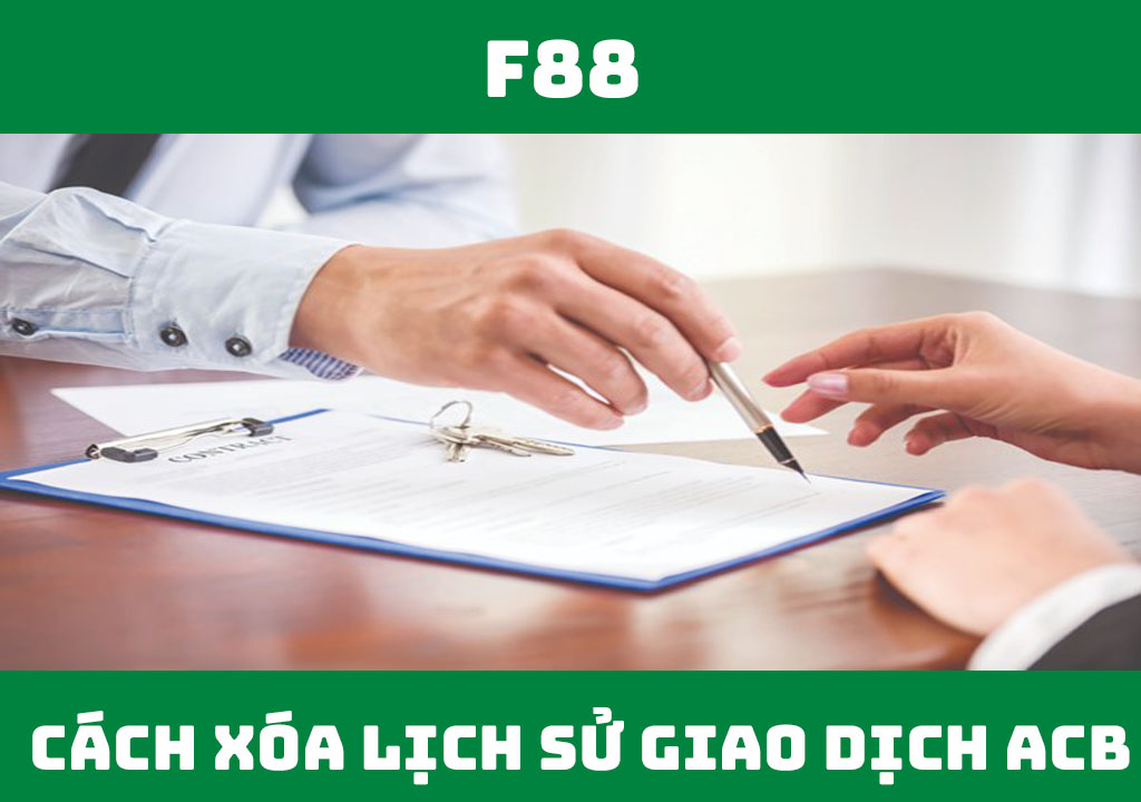 Cách xóa lịch sử giao dịch ACB