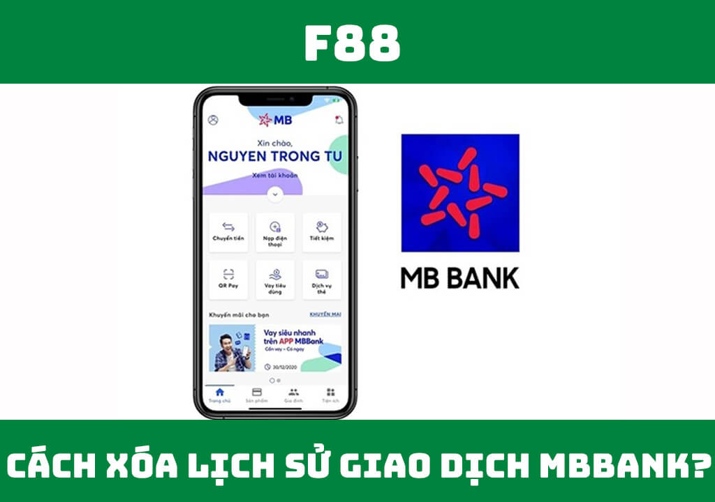 cách xóa lịch sử giao dịch MB Bank