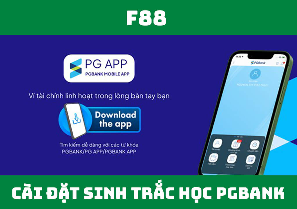 Cài đặt sinh trắc học PGBank