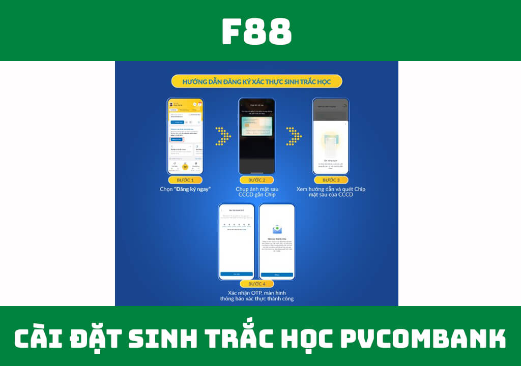 Cách cài đặt sinh trắc học PVcomBank