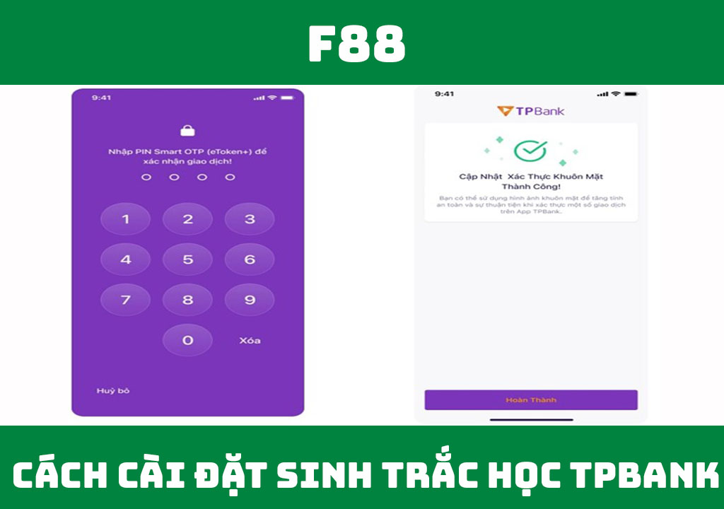 cài đặt sinh trắc học TPBank