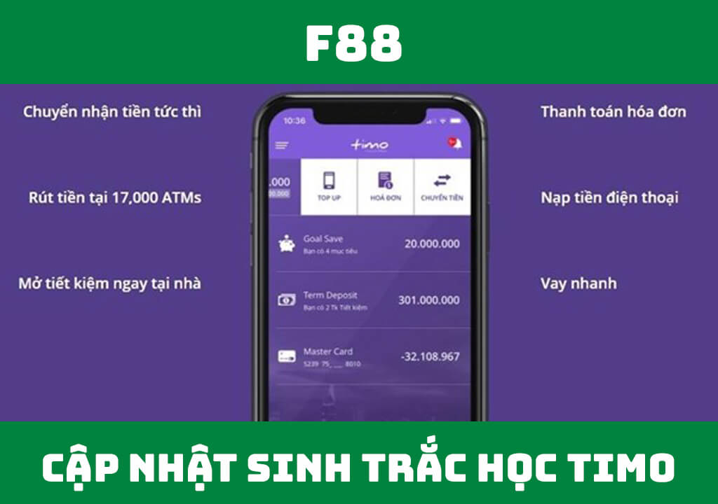 cập nhật sinh trắc học Timo