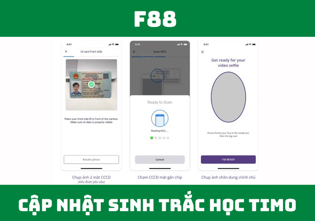 cập nhật sinh trắc học Timo